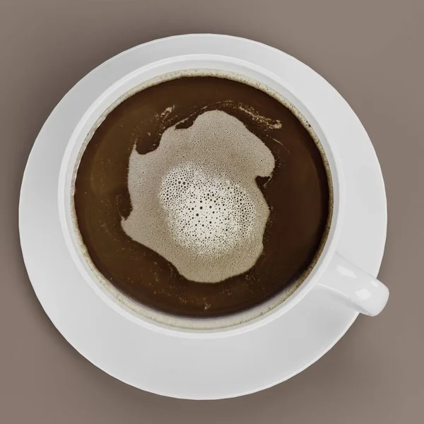 Kahve Fincanının Gerçekçi Görüntüsü — Stok fotoğraf