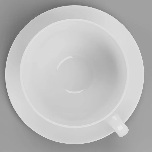 Realistic Render Porcelain Cup — Stock Photo, Image