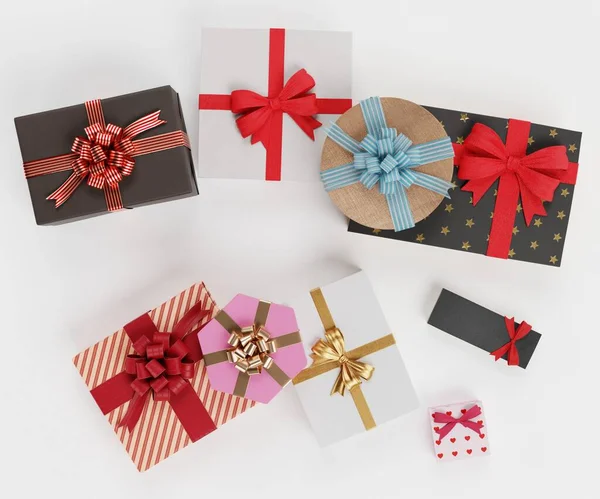 Realistic Render Gifts Collection — Stock Photo, Image