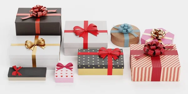 Realista Render Colección Regalos — Foto de Stock