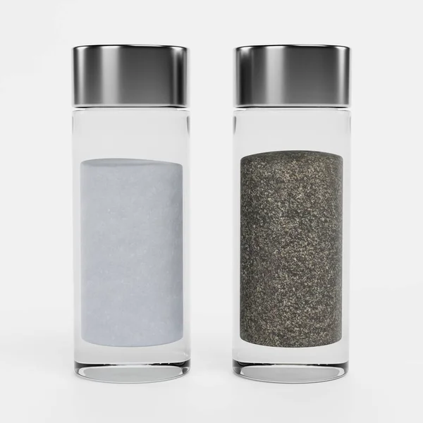 Realistisk Render Salt Och Peppar — Stockfoto