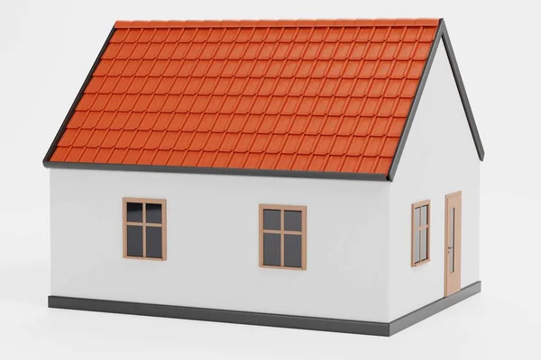 Realistische Rendering Von Stilisierten Haus — Stockfoto