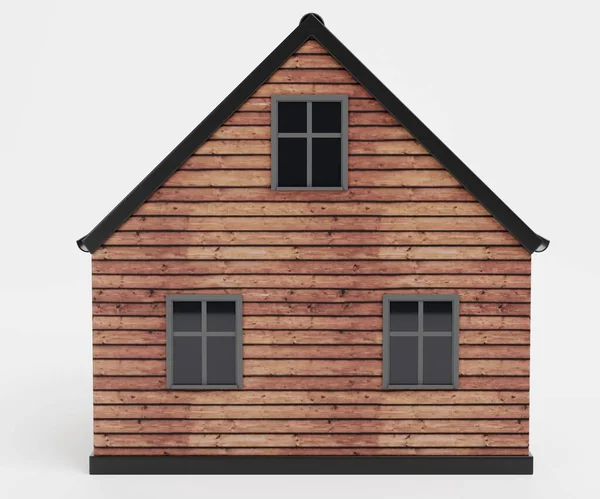 Realistyczne Render Stylizowanego Domu — Zdjęcie stockowe