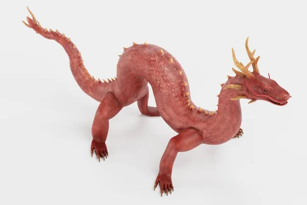 Realistic Render Chinese Dragon — Stock Photo, Image