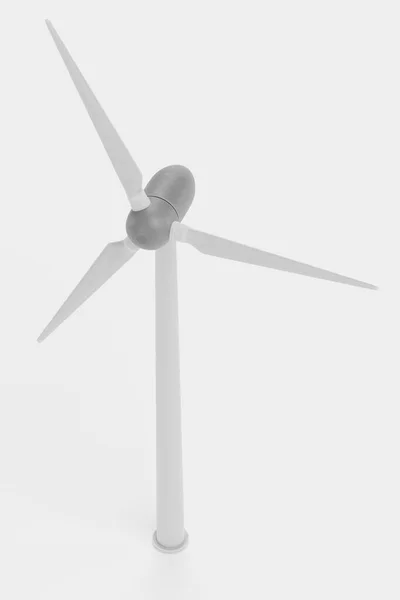 Реалистичный Рендеринг Ветряной Турбины — стоковое фото