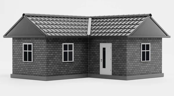 Realistische Rendering Von Stilisierten Haus — Stockfoto