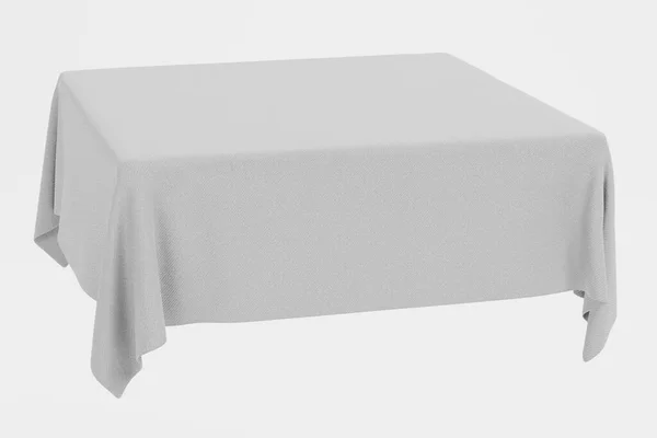 現実的な3Dテーブルクロスのレンダリング — ストック写真