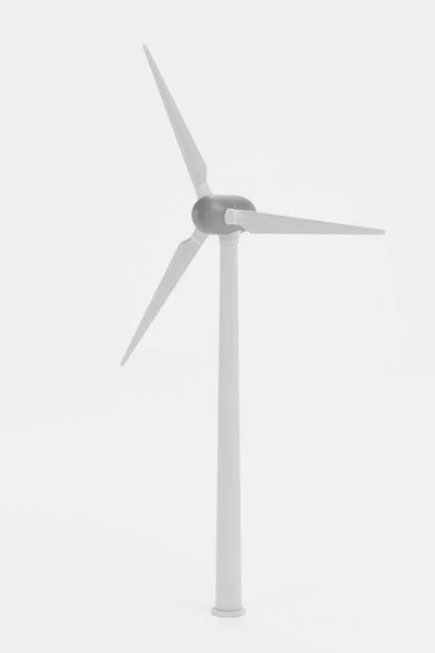 Realistické Vykreslení Větrné Turbíny — Stock fotografie