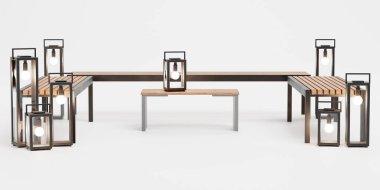 Bahçe Mobilyalarının Gerçekçi 3B Hazırlama