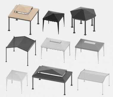 Gazebos 'un Gerçekçi 3B Çizimi