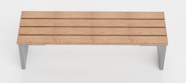 Garden Bench 'in 3 boyutlu gerçekçi canlandırması