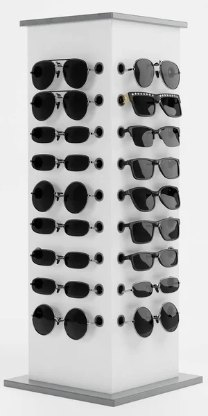 Realistický Vykreslení Slunečních Brýlí Stojanu — Stock fotografie