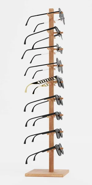 Realistische Render Sonnenbrillen Auf Stand — Stockfoto