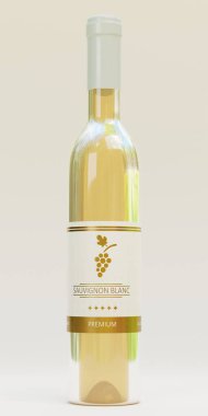 Gerçekçi 3D Şarap Şişesi Hazırlama