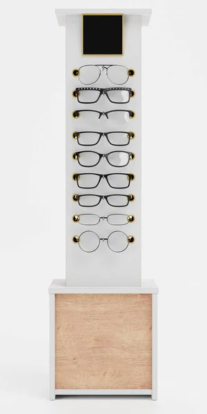 Ρεαλιστική Render Glasses Stand — Φωτογραφία Αρχείου