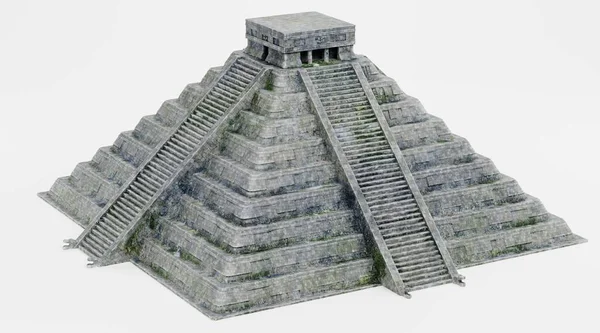 マヤのピラミッドの現実的な のレンダリング — ストック写真