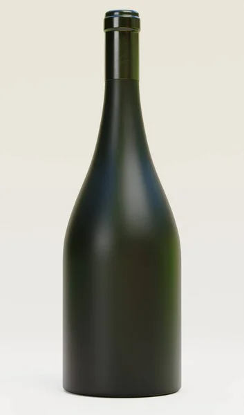Realista Renderizado Botella Vino — Foto de Stock
