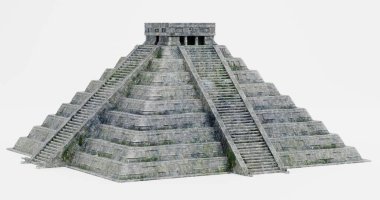 Maya piramit gerçekçi 3d render