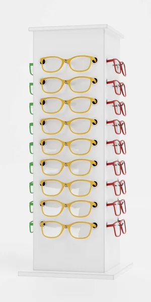 Realista Renderizado Gafas Pie —  Fotos de Stock