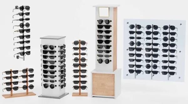 Ρεαλιστική Render Sunglasses Stand — Φωτογραφία Αρχείου