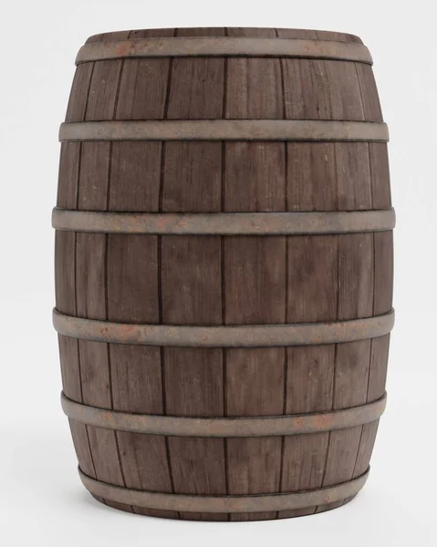 ワイン樽のリアルな レンダリング — ストック写真