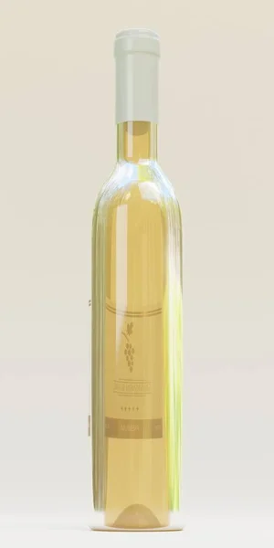 Realisztikus Render Wine Bottle — Stock Fotó