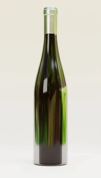 Gerçekçi Şarap Şişesi Hazırlama — Stok fotoğraf