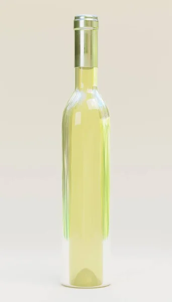 Gerçekçi Şarap Şişesi Hazırlama — Stok fotoğraf