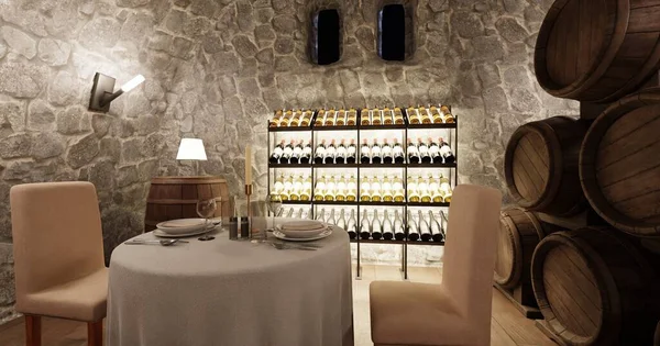 Réaliste Render Winery Restaurant — Photo