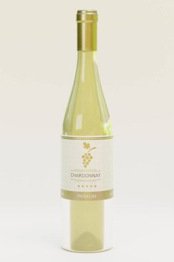 Gerçekçi 3D Şarap Şişesi Hazırlama