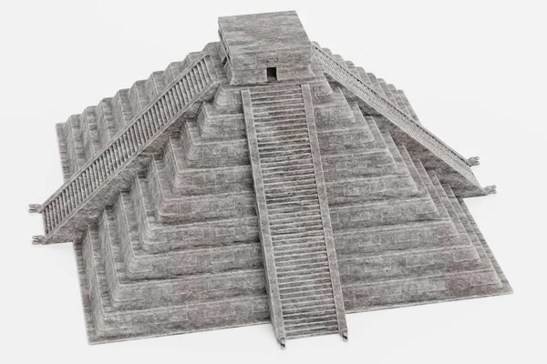 マヤのピラミッドの現実的な のレンダリング — ストック写真