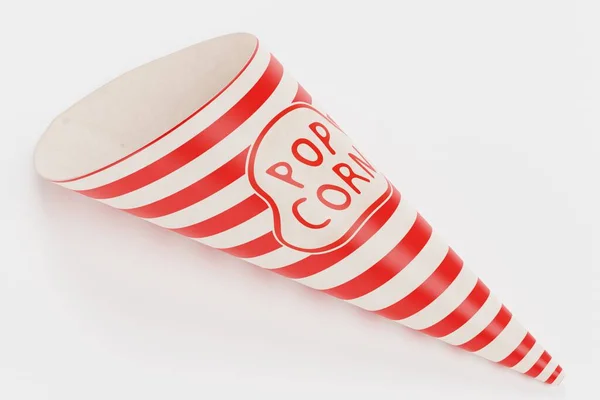 Realistische Render Van Popcorn Cup — Stockfoto