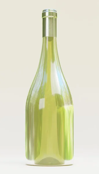 Realistische Render Der Weinflasche — Stockfoto