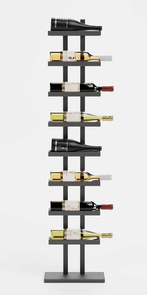 Realistisk Render Wines Rack — Stockfoto