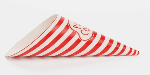 Realistische Render Van Popcorn Cup — Stockfoto