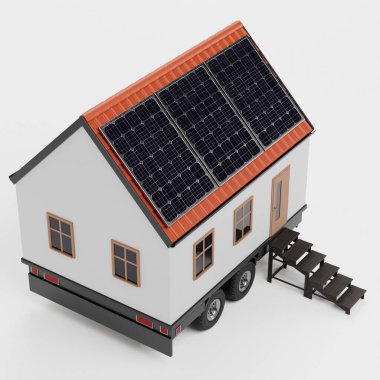 Minik Ev 'in Gerçekçi Üç Boyutlu Çizimi