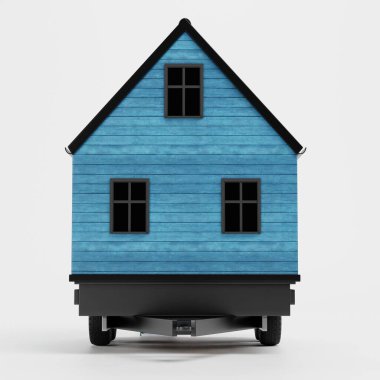 Minik Ev 'in Gerçekçi Üç Boyutlu Çizimi