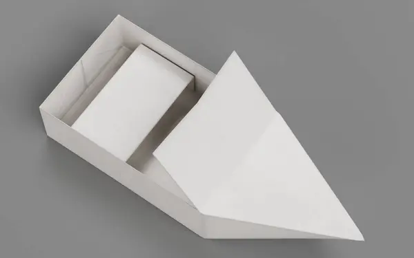 stock image Realistic 3D Render of Paper Boat
