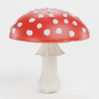 Fly Agaric Mantarının Gerçekçi 3D Yapımı