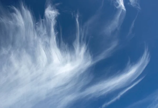 Abstrato Natureza Fundo Nuvens Rasgadas Céu Azul — Fotografia de Stock