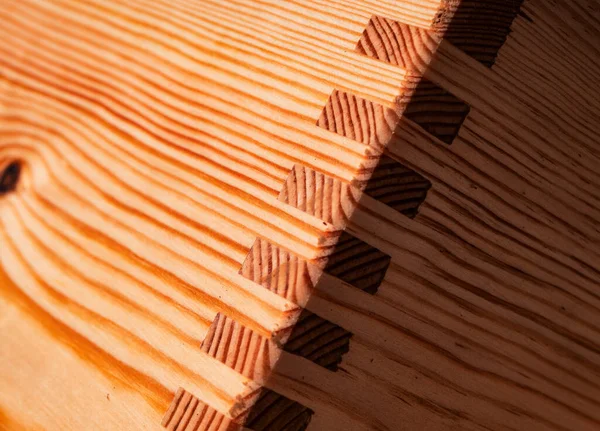 Background Texture Detail Box Dovetail Joint — Stock Photo, Image