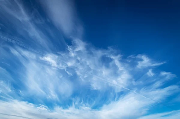 Fundo Sazonal Detalhe Abstrato Nuvens Céu Azul — Fotografia de Stock