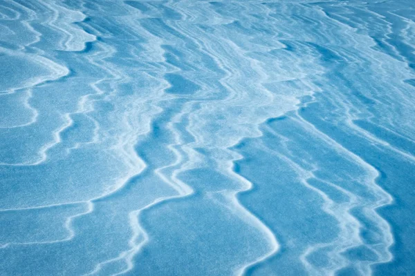 Abstrakcyjny Sezonowy Szczegół Tła Linii Polu Śnieżnym — Zdjęcie stockowe