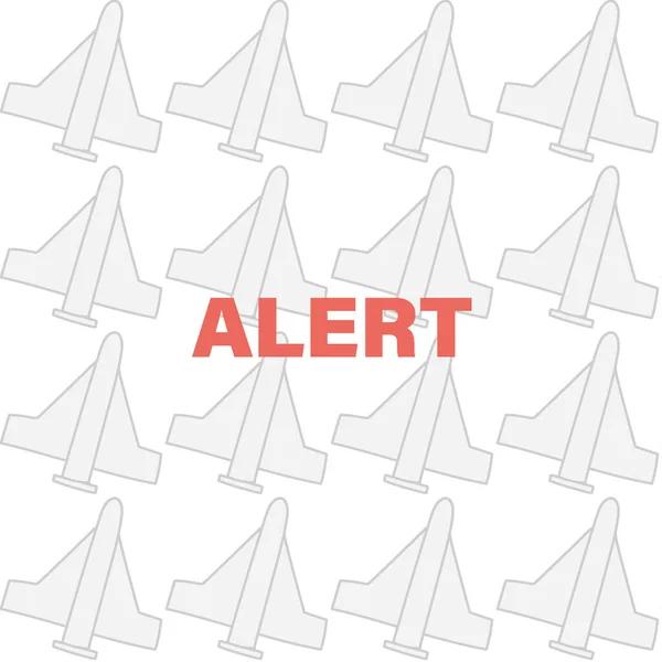 İran 'dan gelen bir insansız hava aracı modeli. Ukrayna 'da alarm. Vektör illüstrasyonu