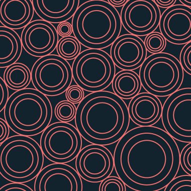 Tarz sahibi düz geometrik şekiller kusursuz desenler oluşturur. Vektör illüstrasyonu