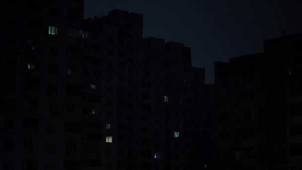 ウクライナのキエフ 2022年11月光を消しました 電気のないキエフ地域の生活 高品質4K映像 — ストック動画