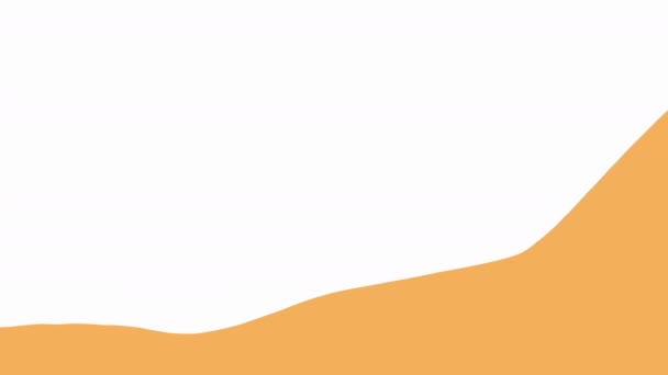 Анимация Оранжевых Волн Шаров Высококачественные Кадры — стоковое видео