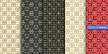 Çin usulü Japon geometrik deseni. renk arkaplanı. çağdaş sanat. Simetrik. En az stil. Duvar kağıdı, ambalaj kağıdı, tekstil, kumaş, kıyafet, hatıra eşya, yüzey için. Kusursuz şablon vektörü.