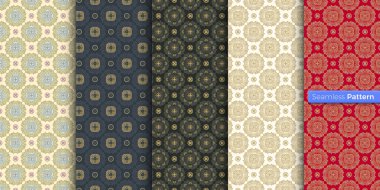 Çin usulü Japon geometrik deseni. renk arkaplanı. çağdaş sanat. Simetrik. En az stil. Duvar kağıdı, ambalaj kağıdı, tekstil, kumaş, kıyafet, hatıra eşya, yüzey için. Kusursuz şablon vektörü.