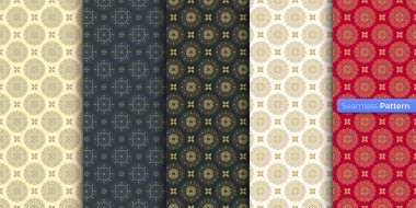 Çin usulü Japon geometrik deseni. renk arkaplanı. çağdaş sanat. Simetrik. En az stil. Duvar kağıdı, ambalaj kağıdı, tekstil, kumaş, kıyafet, hatıra eşya, yüzey için. Kusursuz şablon vektörü.